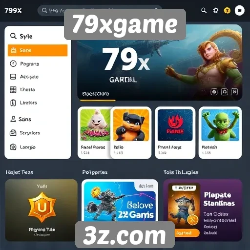 Interface intuitiva do 79xgame melhora experiência do usuário